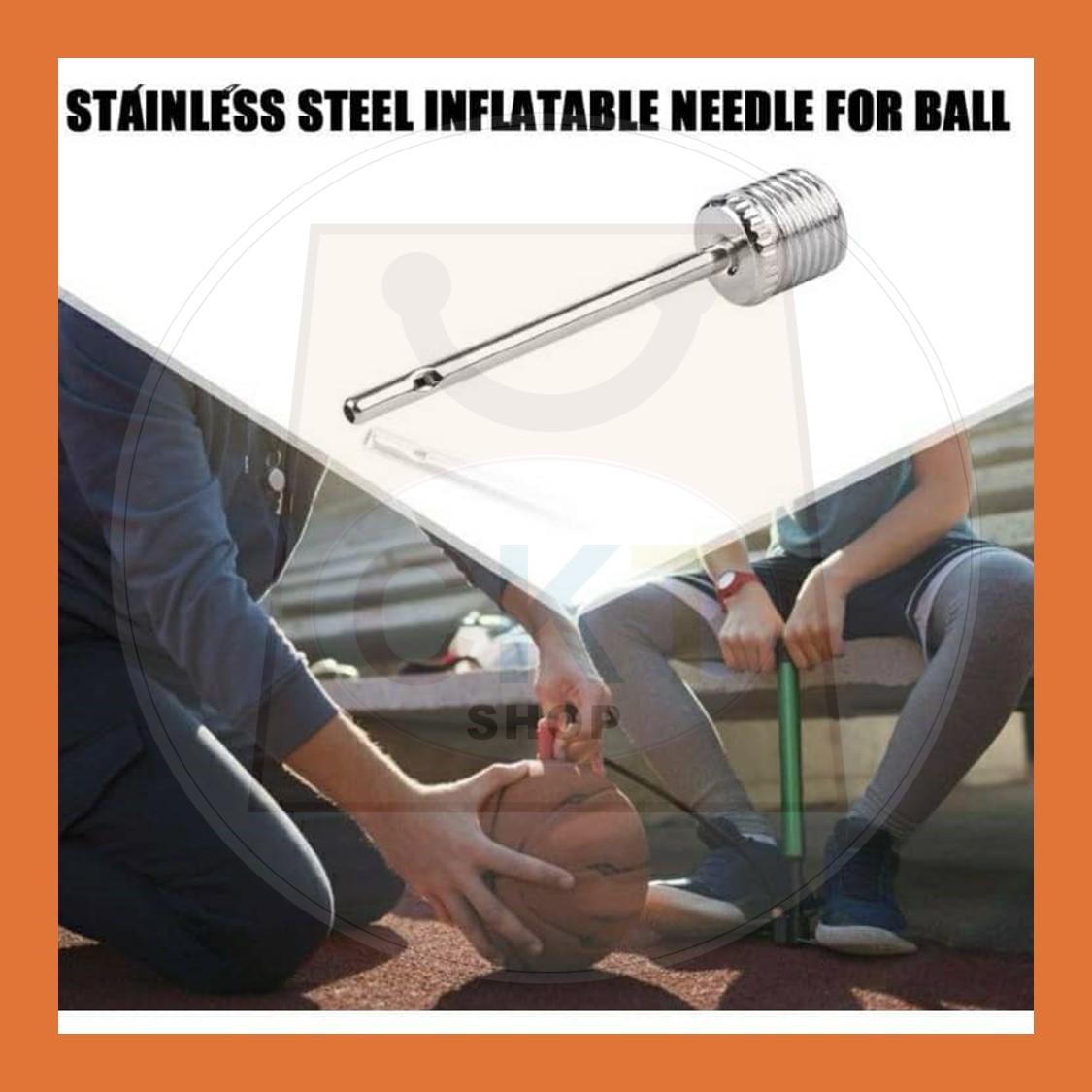 Ball Pump Pin Inflating Needles Jarum Angin Bola Pam Football Basketball Air Pump Nozzle Pin Stainless Steel Air Needles