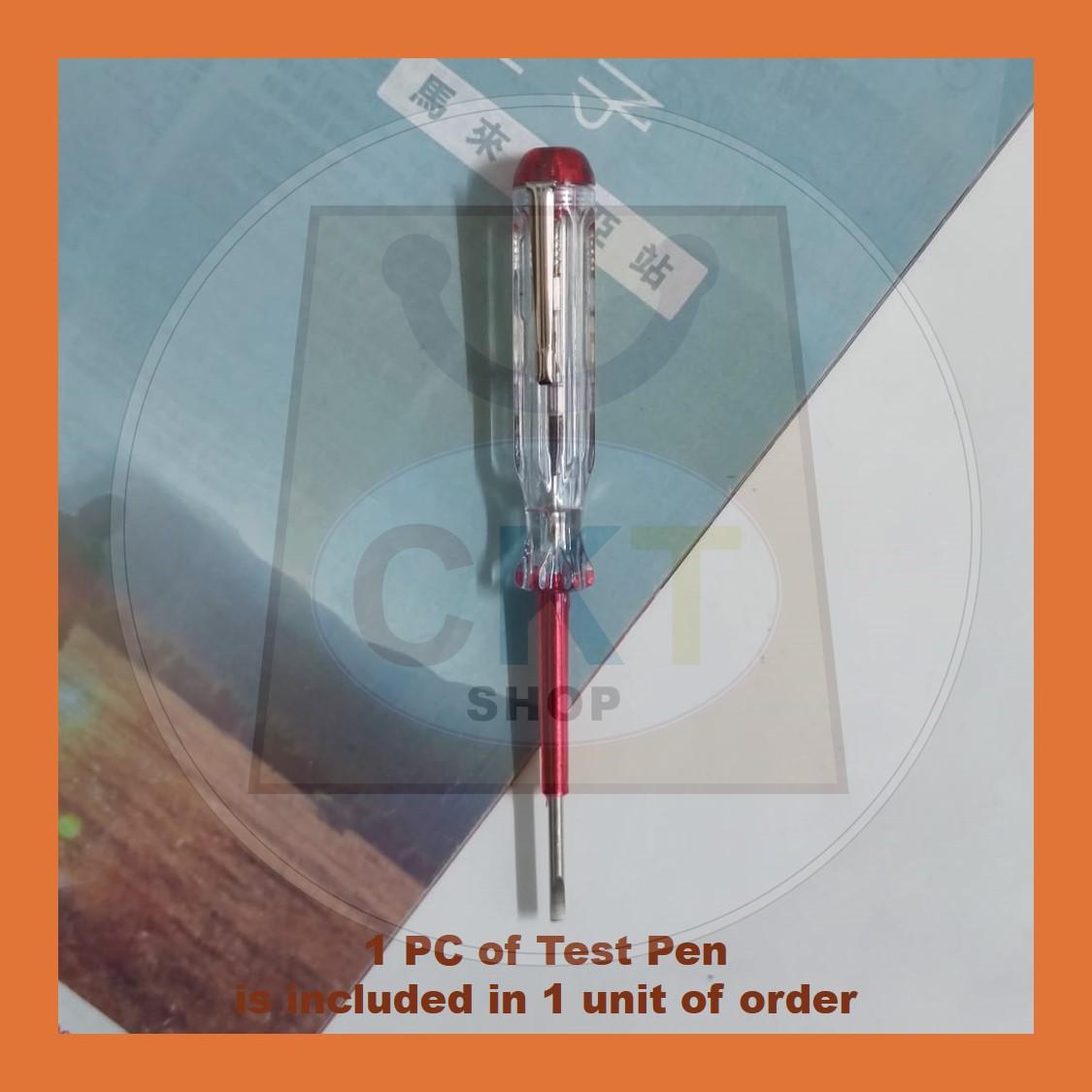 Professional Test Pen Pen Ujian Elektrik High Quality TEST light dan screw tak senang patah Flathead