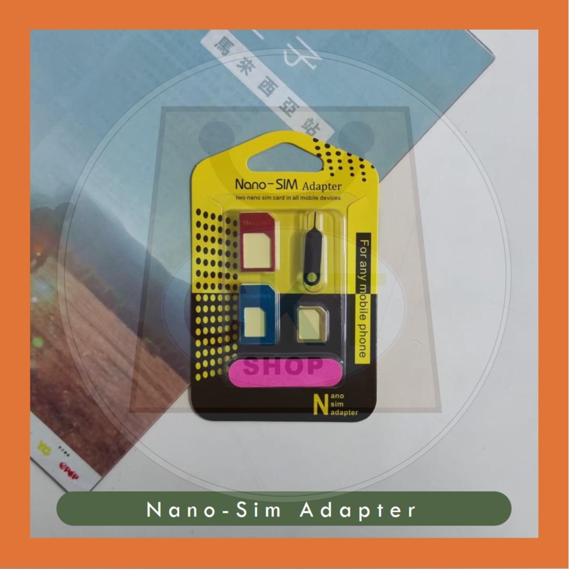Nano SIM Card To Micro Standard Adapter Converter Set
