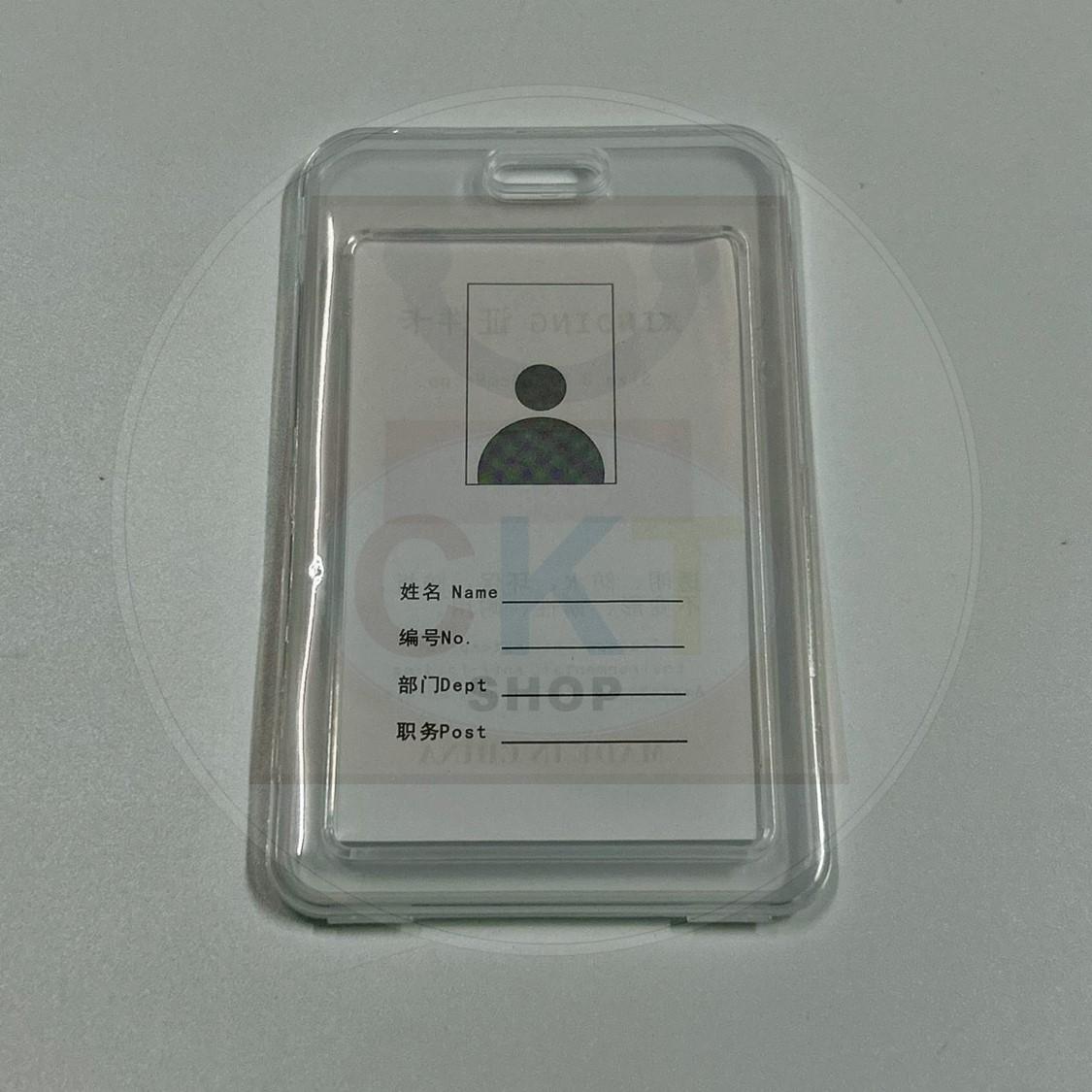 Badge Holder Transparent ID Card Holder IC Card Holder Bus Card Student ID Plastic Cards Cover Card Holder
