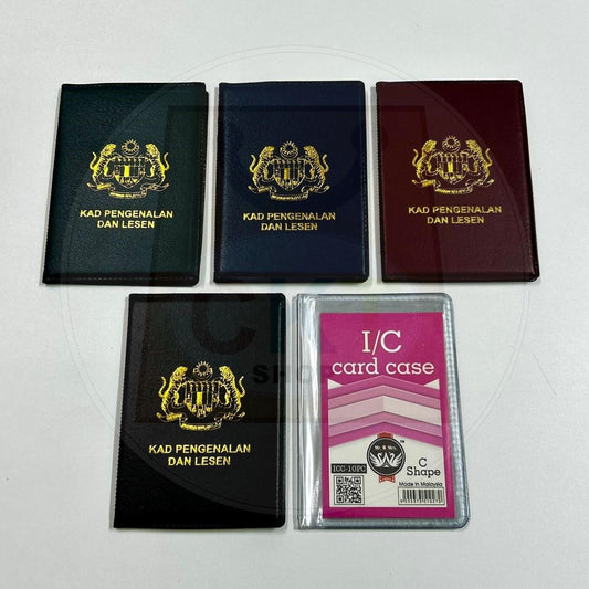 IC Holder Plastic PVC Clear Card Holder ID Business Credit Card Holder Case Organizer With 10 Pages 8 Pages