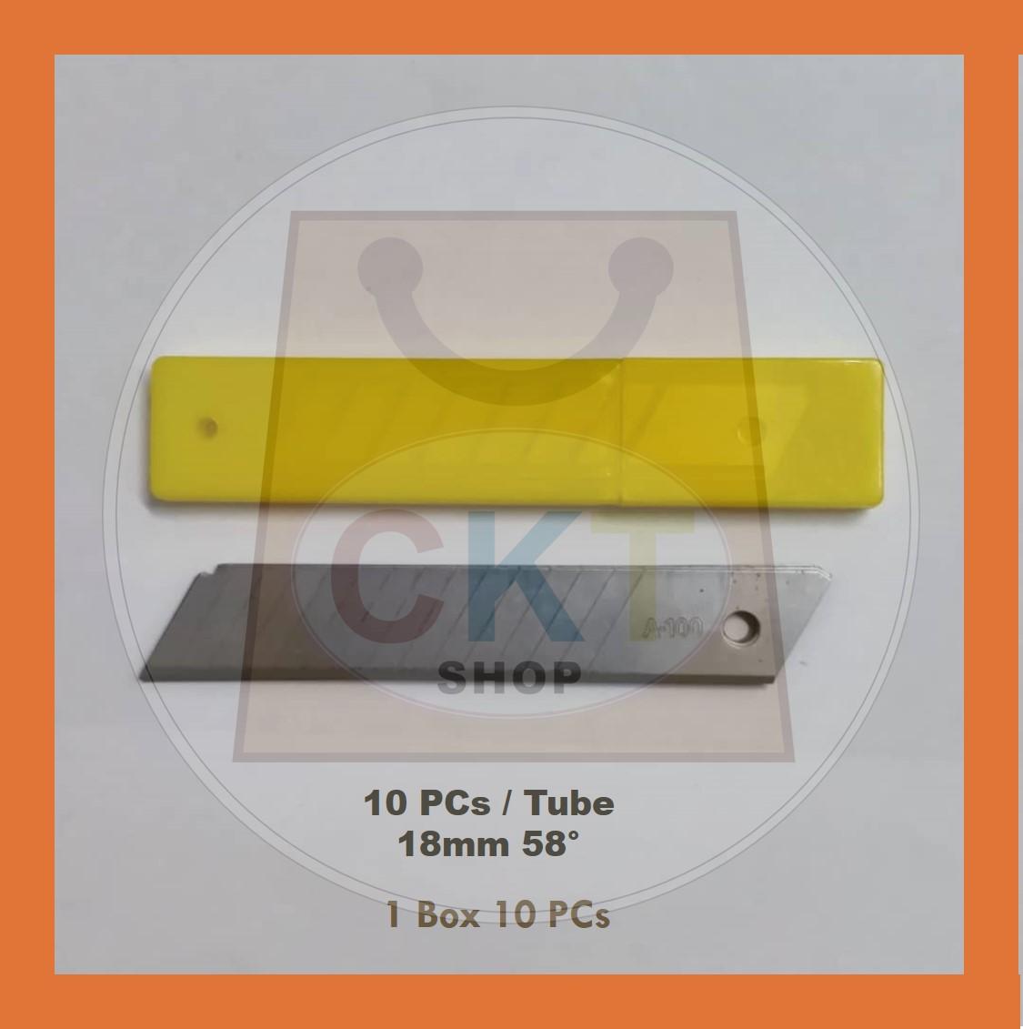 9mm 18mm Utility Cutter Knife Small Cutter Blade Refill Wallpaper Office School Workplace Mata Pisau Tolak Pemotong