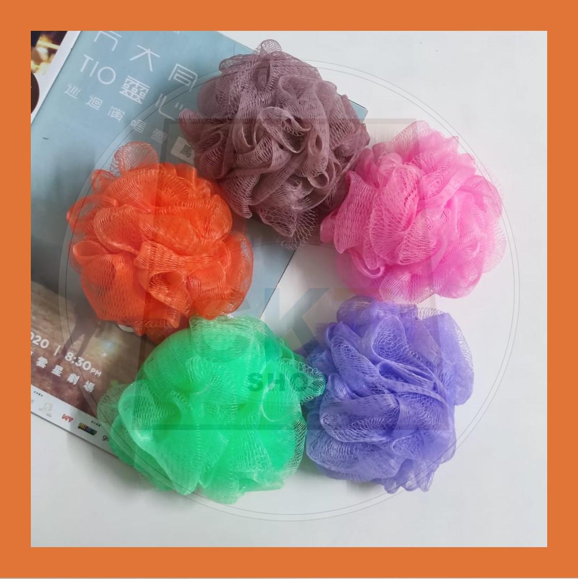 Bath Shower Sponge Mesh Brush Shower Ball Mesh Bath Exfoliating Sponge Eco-Tools Eco-Pouf Bath Sponge
