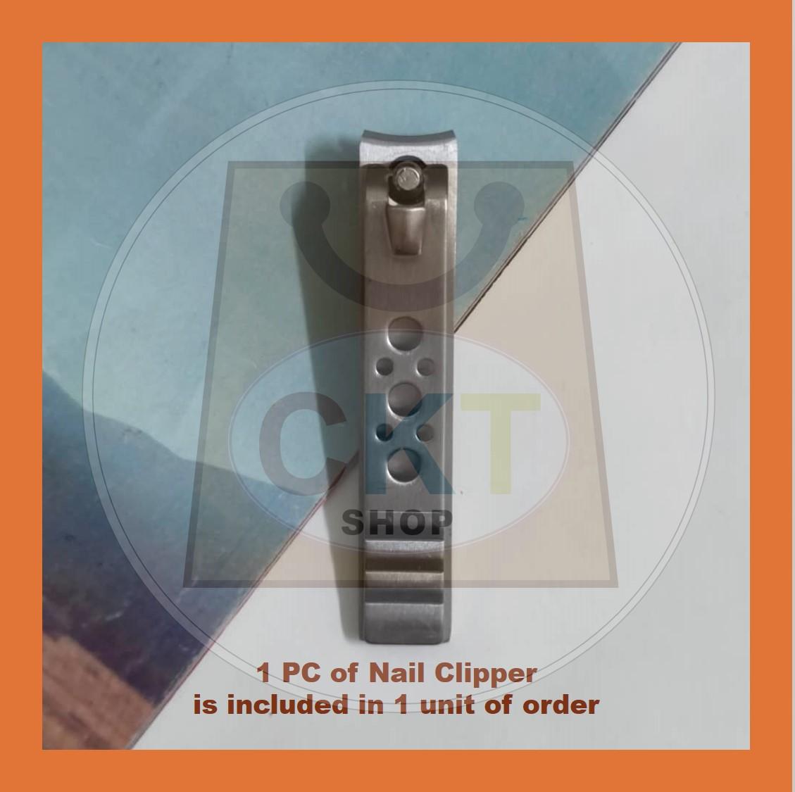 Stainless Steel Nail Clipper Trimmer Pemotong Kuku Kepit Kuku Stainless Steel Pedicure Manicure Nail Toe Sepit Kuku