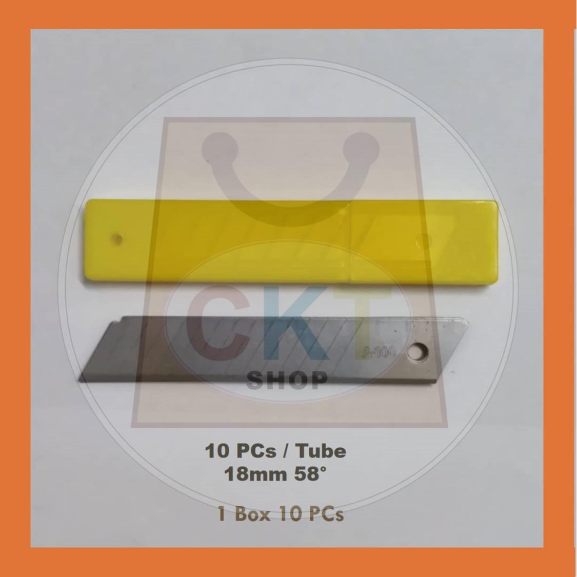 9mm 18mm Utility Cutter Knife Small Cutter Blade Refill Wallpaper Office School Workplace Mata Pisau Tolak Pemotong