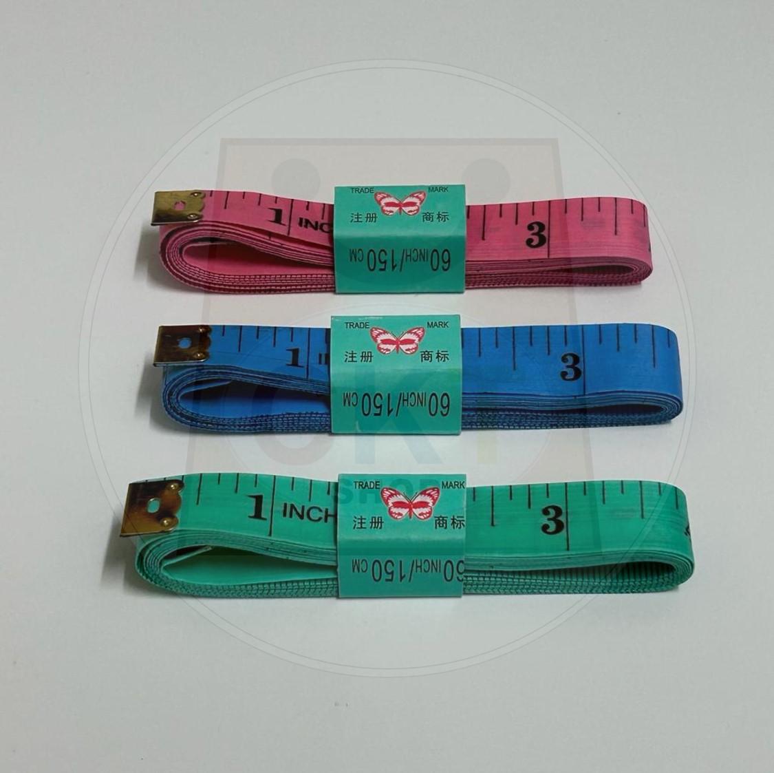 Tape Measure Ruler 60inch Sewing Cloth Tailor Tool Tali Pita Ukur Badan Tape Jahit Ukuran 1's Measurement Tape