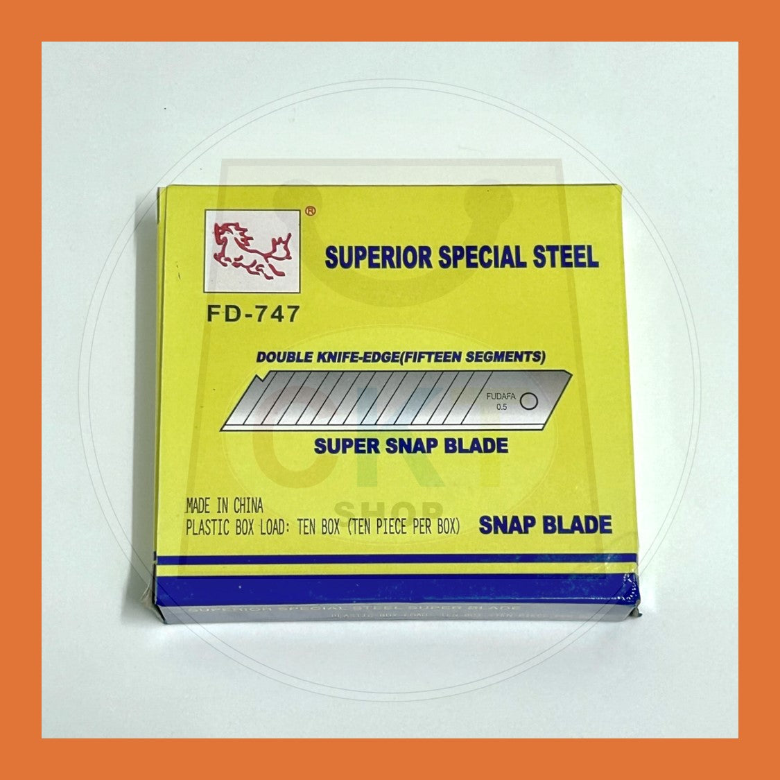 BULK PURCHASE - 18mm 58 Cutter Blade Refill 10/Tube 10's │ 18mm 58 Refil Mata Pisau Tolak 10/Tube 10's
