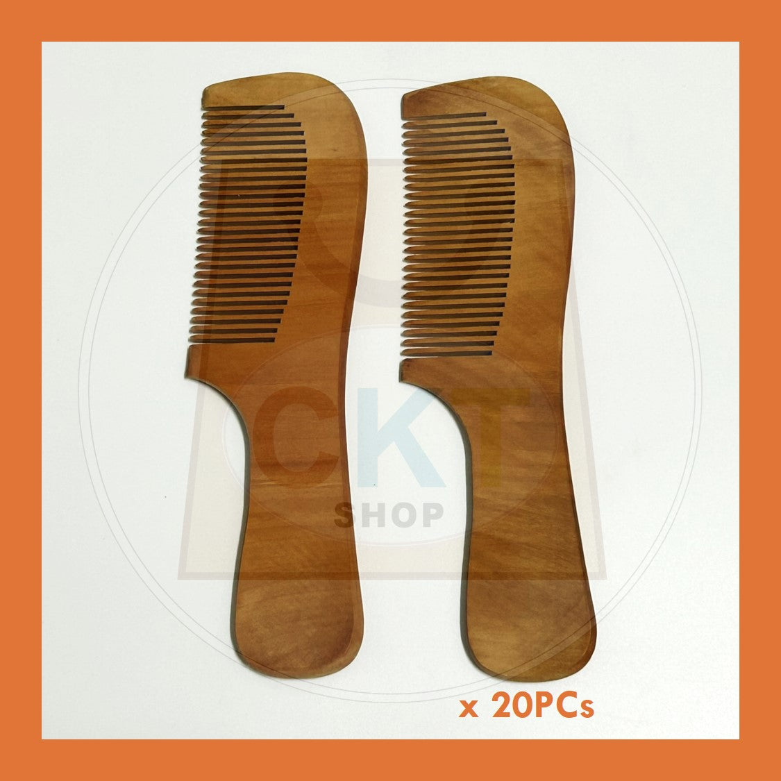 BULK PURCHASE - Wooden Hair Comb 18cm 20's │ Sikat Rambut Kayu 18cm 20's