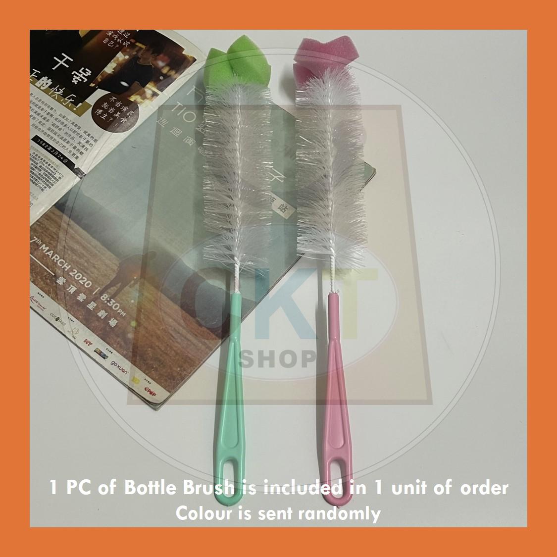 Bottle Brush Cleaning Tools Berus Botol Cawan Nylon Brush Long Handle Cup Brush Baby Bottle Brush Kitchen