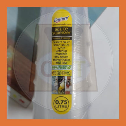 Century Multipurpose Tube Acuan Roti Jala Bottle Sauce Squeezer Sauce Botol Idea 1 Mata 3 Mata 5 Mata Burger 750ml 0.75L