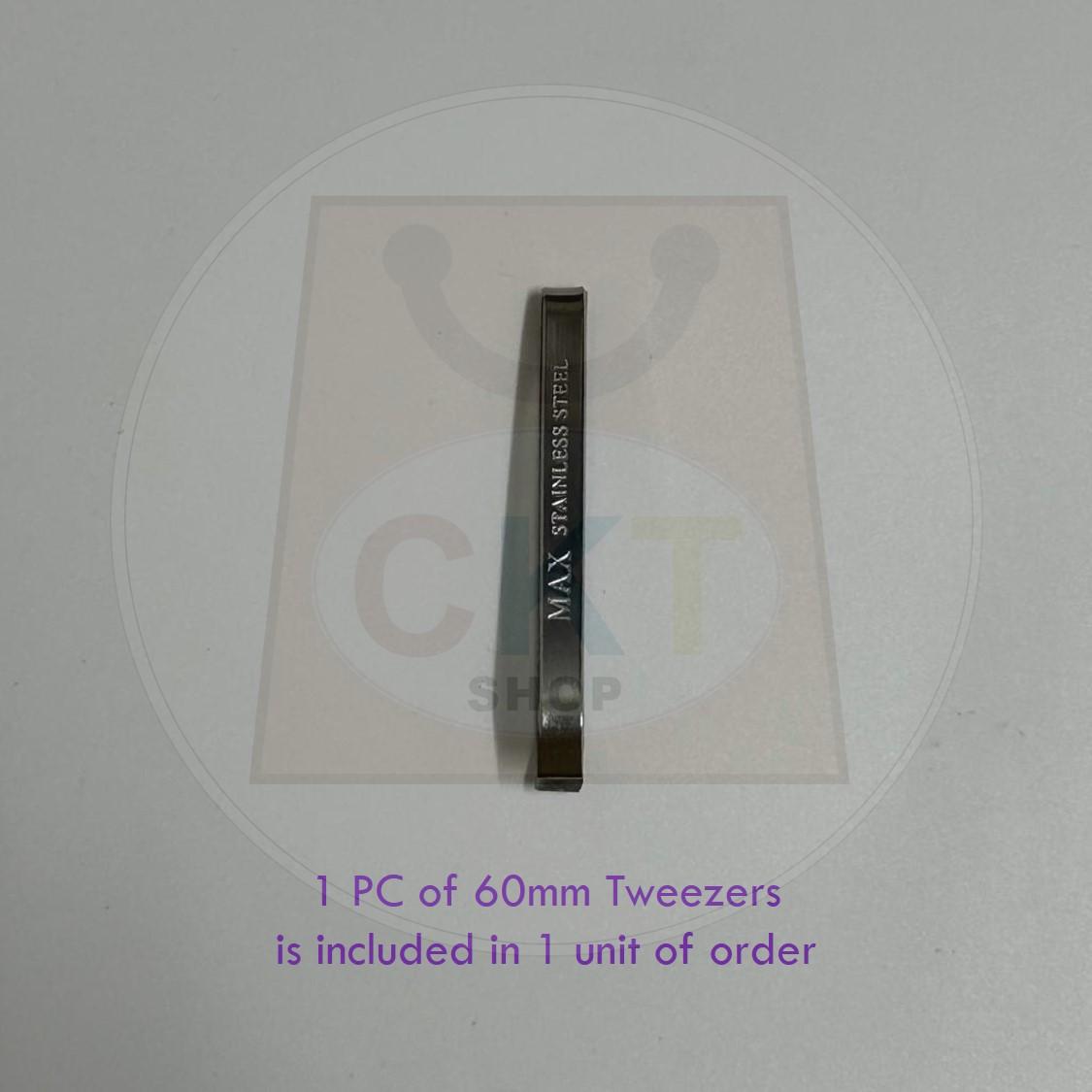 Wide Head Tweezer 60mm 75mm 105mm Multipurpose Tools Precision Pincher Sepit Janggut Beard Hair Clip Kepit Janggut 1's