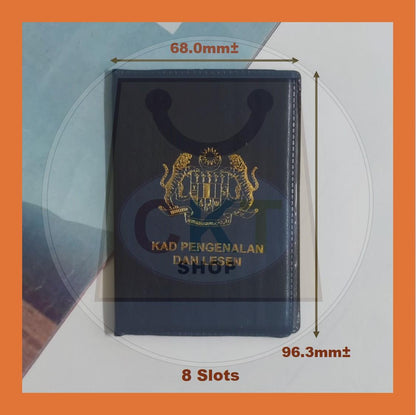 IC Holder Plastic PVC Clear Card Holder ID Business Credit Card Holder Case Organizer With 10 Pages 8 Pages
