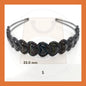 Hairband Plastic Black Headband Cekak Rambut Hitam Hair Band Female Male Unisex Black Hitam Premium Plastic Casual Daily Retro