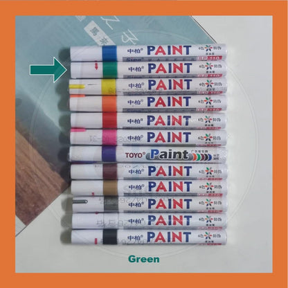 Paint Marker Colourful Drawing Marker Pen Acrylic Permanent Oil Base Waterproof Quick Dry Artwork Marker Tyres Tayar Wor