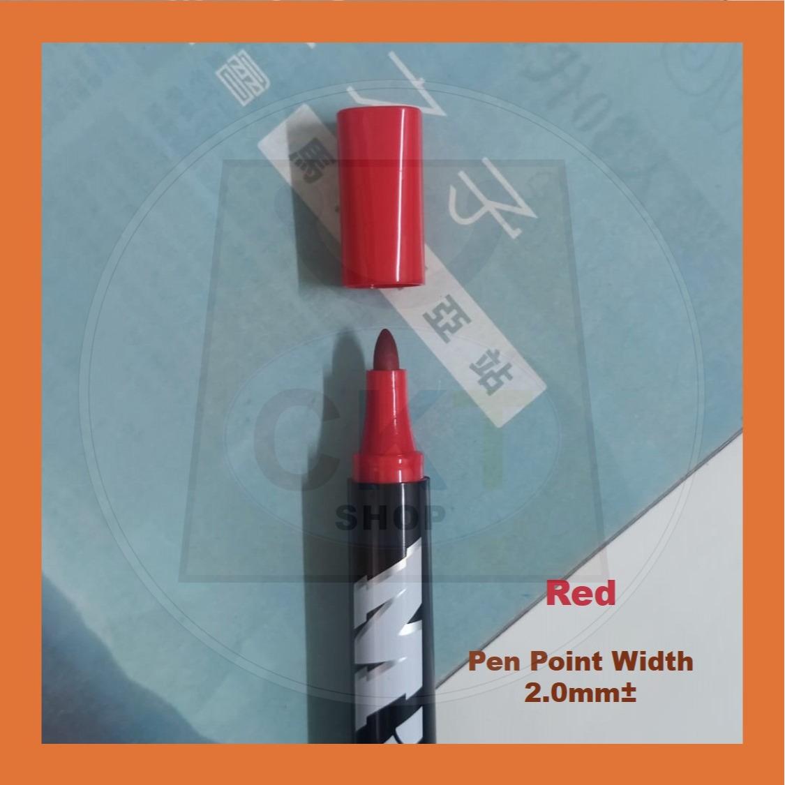 Permanent Marker Pen Quick Drying Waterproof Marker Pen Blue Red Black Ink Penanda Papan Putih  [READY STOCK]