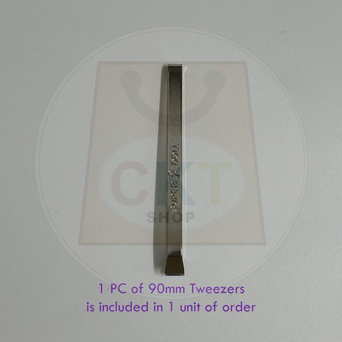 Wide Head Tweezer 60mm 75mm 105mm Multipurpose Tools Precision Pincher Sepit Janggut Beard Hair Clip Kepit Janggut 1's