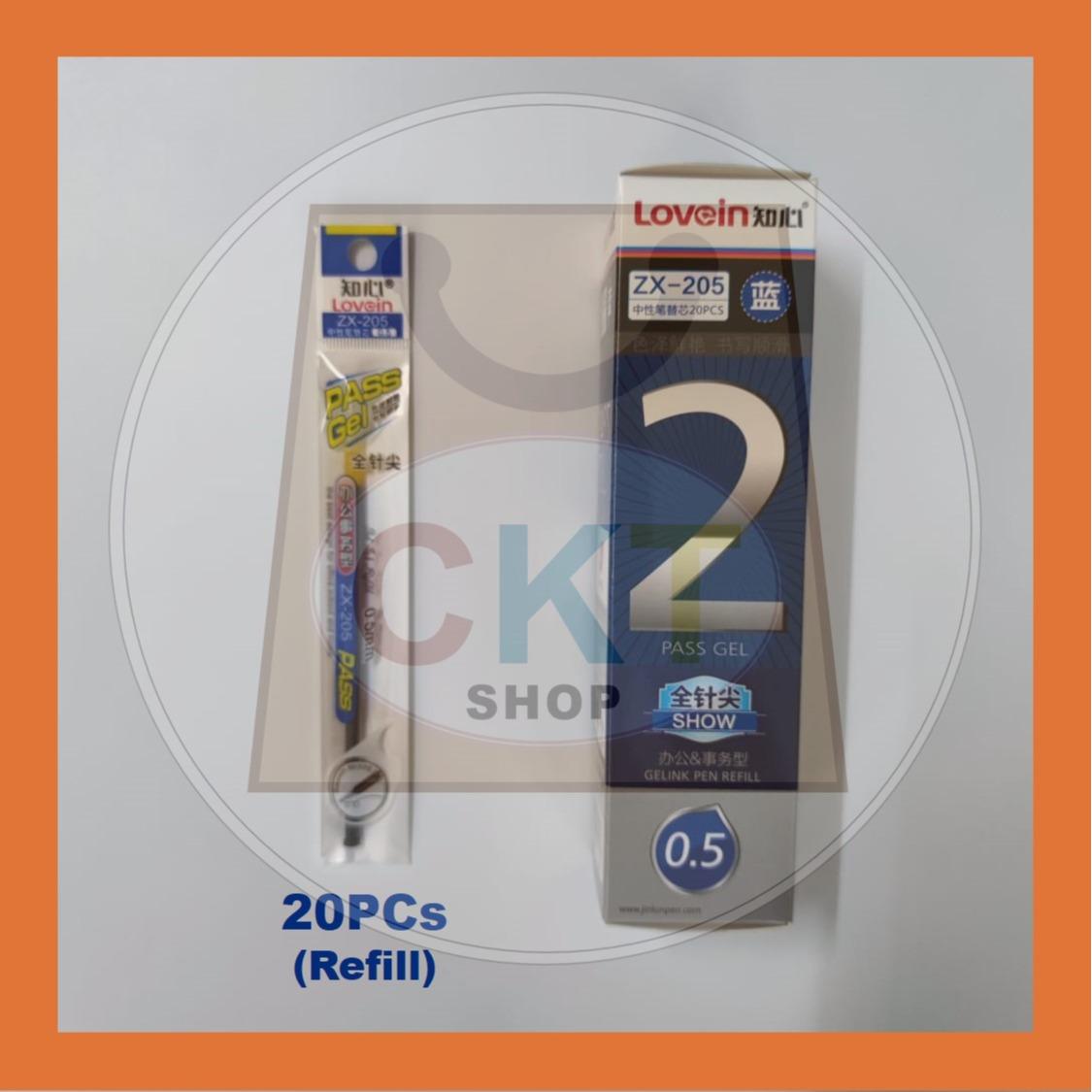 ZhiXin Test Good Gel Pen G-2501 0.5mm & Gel Ink Pen Refill
