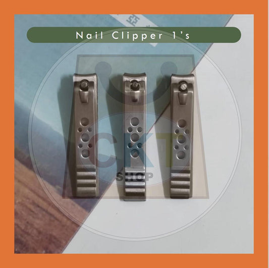 Stainless Steel Nail Clipper Trimmer Pemotong Kuku Kepit Kuku Stainless Steel Pedicure Manicure Nail Toe Sepit Kuku