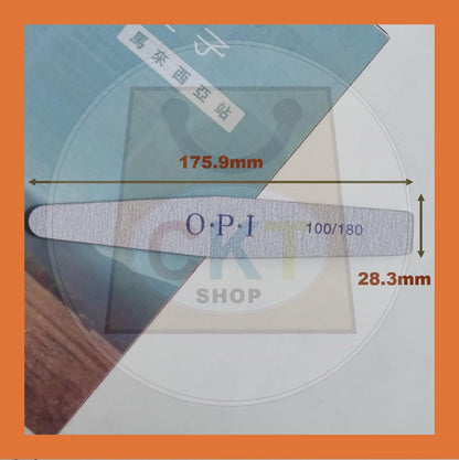 Nail File OPI 2 Sided 100/180 Grit Opi Grey File  Professional Nail Care Manicure Pedicure Tool