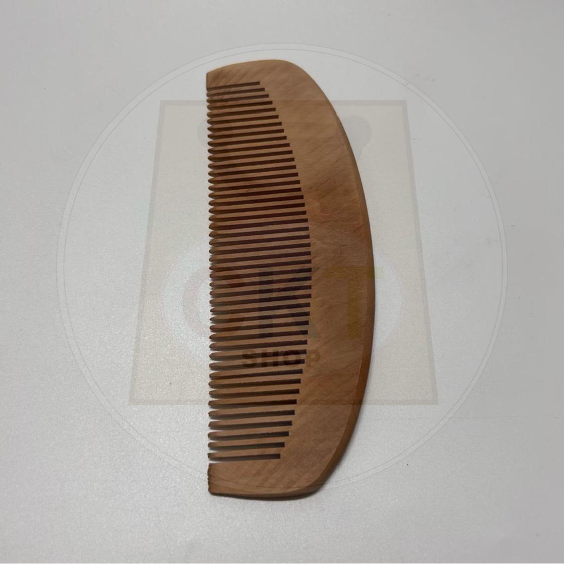 [READY STOCK] Natural Wooden Comb Hairbrush Tool Peach Wood Comb No-Static Massage Hair Health Comb Sikat Rambut Kayu