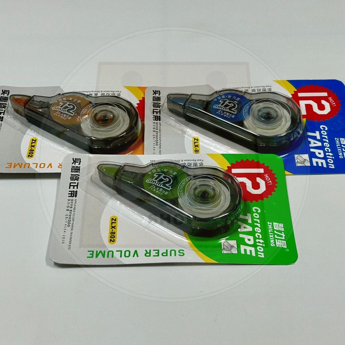 Long Length Economy 7mx5mm ZLX-802 Correction Tape ZLX802 7m x 5mm Anti Break Smooth