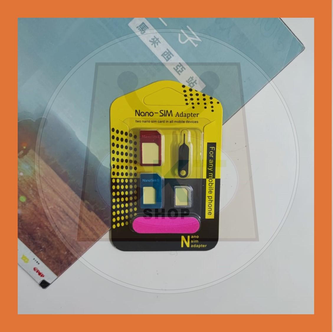 Nano SIM Card To Micro Standard Adapter Converter Set