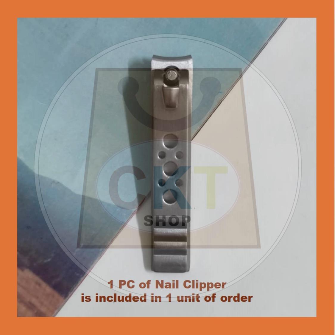 Stainless Steel Nail Clipper Trimmer Pemotong Kuku Kepit Kuku Stainless Steel Pedicure Manicure Nail Toe Sepit Kuku