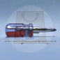 2 in 1 Mini 2 Way Screw Driver Dual Function Short/Long Cross Shaped Screw Driver Slotted Screwdriver Pemutar Skru