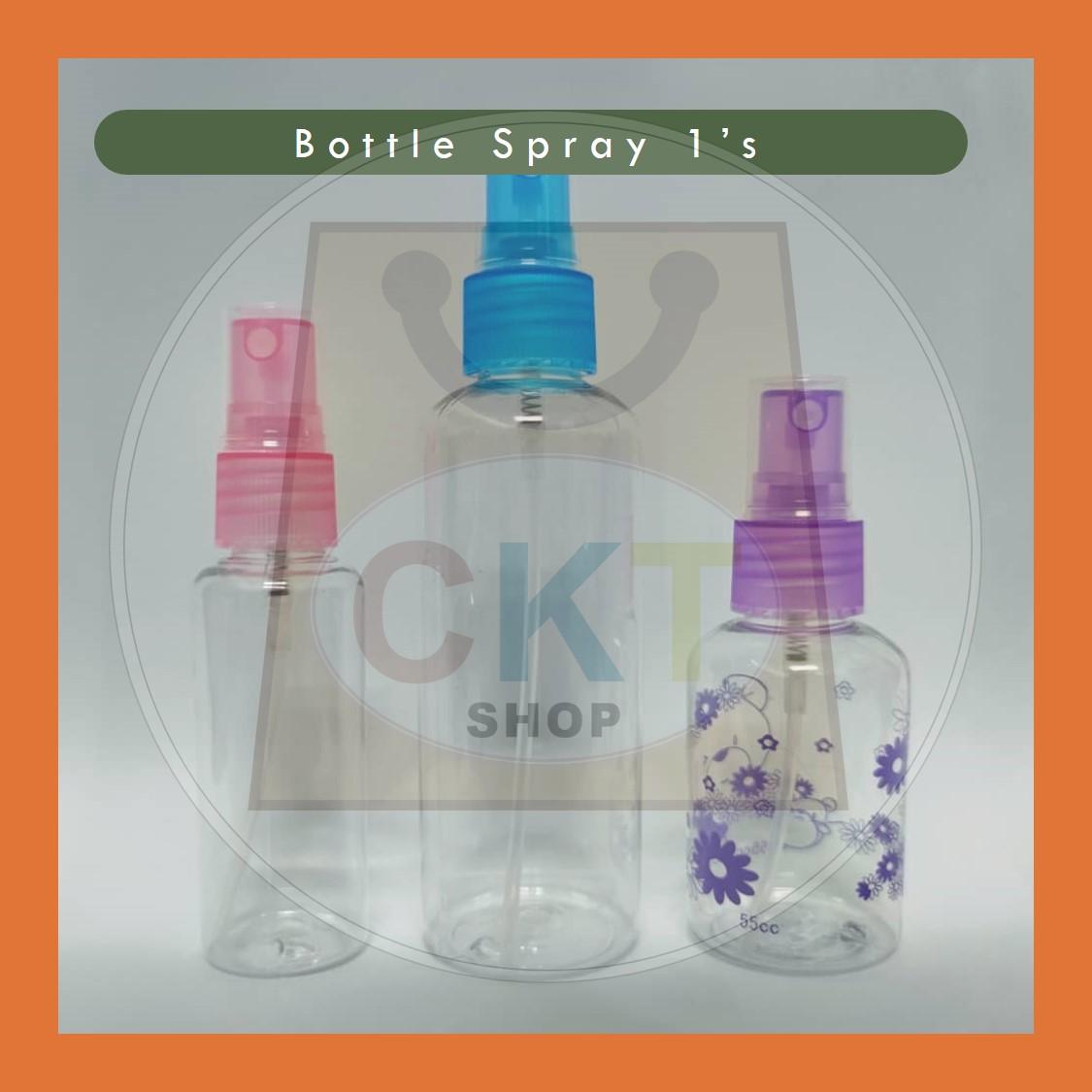 Transparent Empty Spray Travel Bottles Plastic Refillable Cosmetic Containers botol bekas spray Plastic