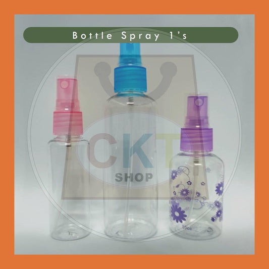 Transparent Empty Spray Travel Bottles Plastic Refillable Cosmetic Containers botol bekas spray Plastic
