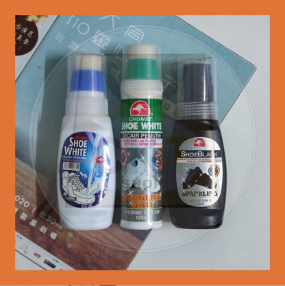 Chunbe Sparkling Shoe White Kapur Kasut Putih Shoe Black 80ml 120ml Pemutih Kasut Sekolah Shoes Whitening Kasut Hitam