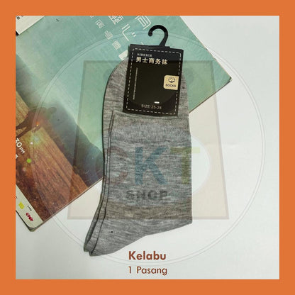 Stokin Lelaki Ankle Pendek Harian Kasual Sukan Kerja Men’s Ankle Socks Cotton Casual Sport Office