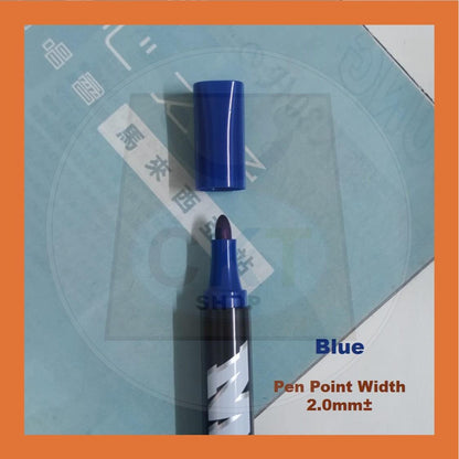 Permanent Marker Pen Quick Drying Waterproof Marker Pen Blue Red Black Ink Penanda Papan Putih  [READY STOCK]