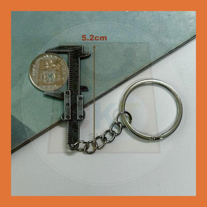 Portable Mini Vernier Caliper Keychain Style Simulation Model Ruler Vernier Caliper