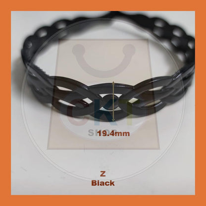 Hairband Plastic Black Headband Cekak Rambut Hitam Hair Band Female Male Unisex Black Hitam Premium Plastic Casual Daily Retro