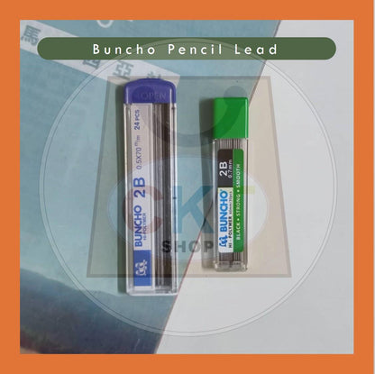 Buncho Hi-Polymer Pencil Lead 0.5 X 70mm 0.7mm 2B Ubat Pensel Mata Pencil Buncho 0.7 0.5
