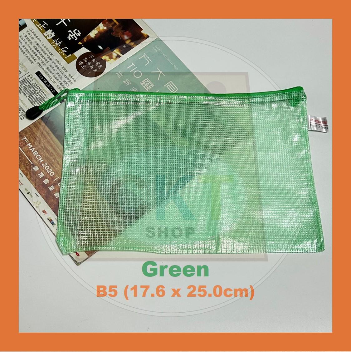 Fail Zip Berwarna A6 B5 Fail Berzip Zipper File Pouch Stationery Office School Pelajar Pejabat Murah Berguna