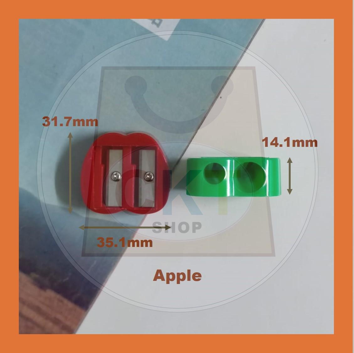 Pencil Sharpener Pencil Sharpener Pengasah pensil  2 Holes Pencil Tulis Pengasah Pencil Sekolah Budak Pensel Kayu 2B