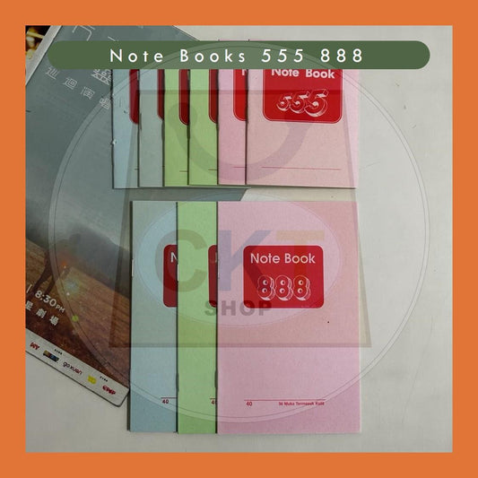 [READY STOCK] Note Book 555 888 / Buku Nota 555 888