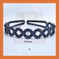 Hairband Plastic Black Headband Cekak Rambut Hitam Hair Band Female Male Unisex Black Hitam Premium Plastic Casual Daily Retro