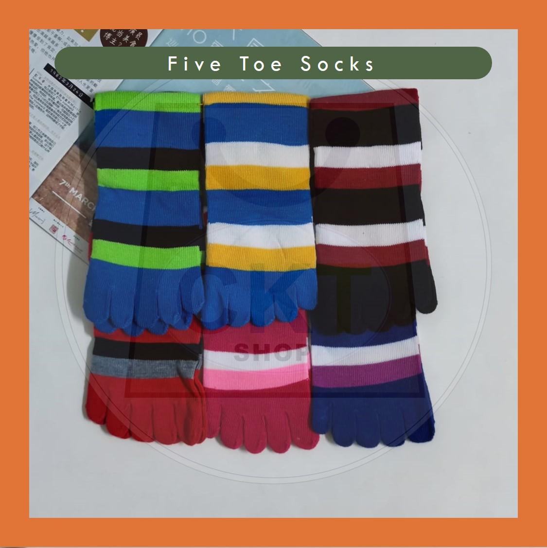 Breathable Non-slip Cotton Split Toe Ladies Five Finger Socks Yoga Socks Floor Socks Stoking Jari Outdoor Green Family
