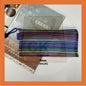 Rainbow Mesh Zipper Bag Transparent Zipper Bag / Document Bag / Pencil Bag