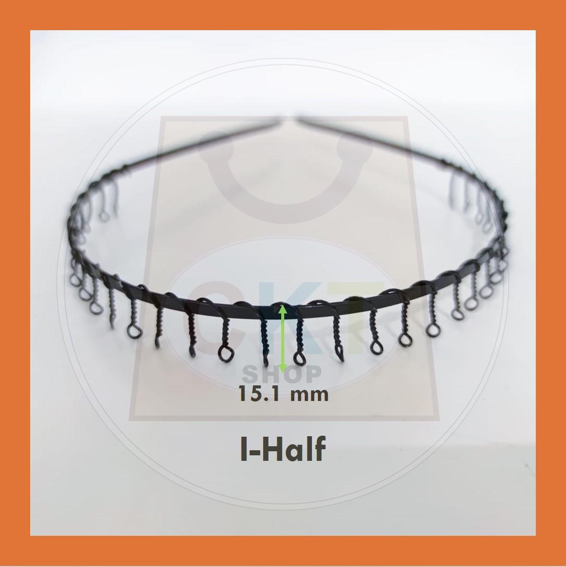 Women Men Unisex Black Hair Band Hairband Steel Metal Cekak Rambut Hitam Besi Gulung Spring Hair Band