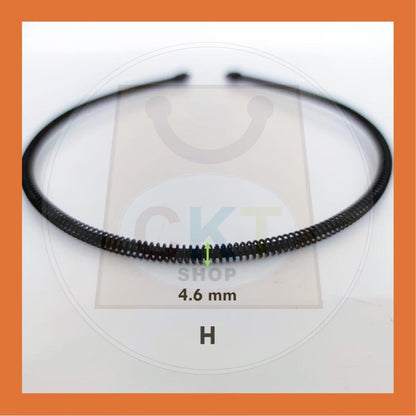 Women Men Unisex Black Hair Band Hairband Steel Metal Cekak Rambut Hitam Besi Gulung Spring Hair Band