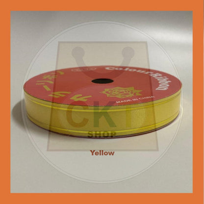 Reben 18mm 10M PP Fancy Ribbon With Gold Edge Riben Plastic Gold Line 10 Meter 10 Metre