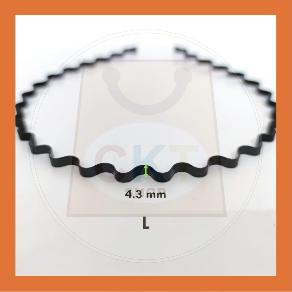 Women Men Unisex Black Hair Band Hairband Steel Metal Cekak Rambut Hitam Besi Gulung Spring Hair Band