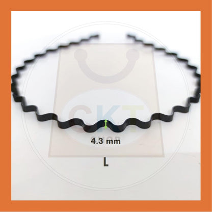 Women Men Unisex Black Hair Band Hairband Steel Metal Cekak Rambut Hitam Besi Gulung Spring Hair Band