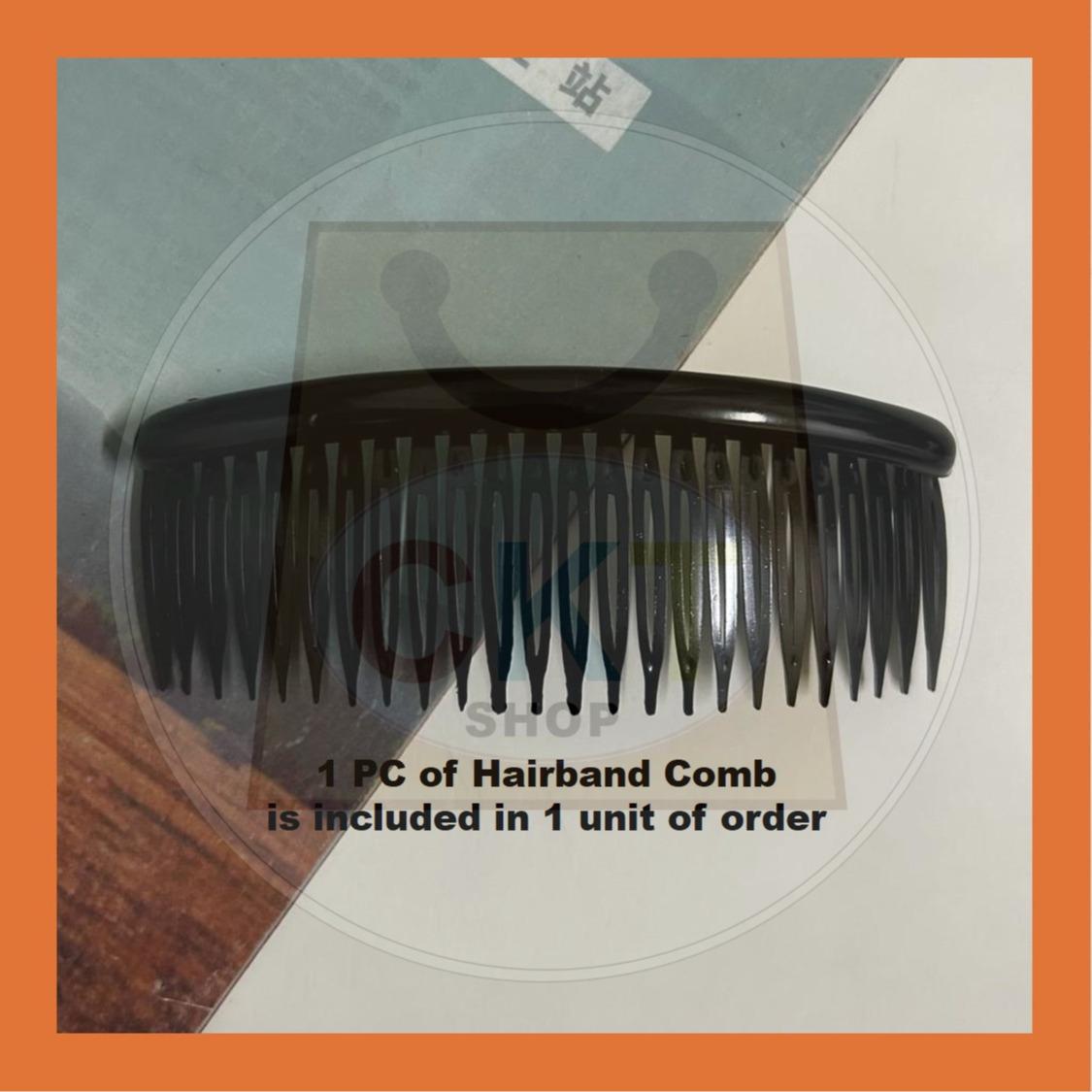 Invisible Headband Comb Black Head Pin Crown Baby Hair Non-Slip Bridal Penganting Rambut Sikat