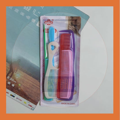 Hair Comb 6s set 6 in 1 Hairdressing Styling Family Jimat Pack Fine-tooth Salon Plastic Combs Beauty Tools Sikat Rambut