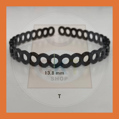 Hairband Plastic Black Headband Cekak Rambut Hitam Hair Band Female Male Unisex Black Hitam Premium Plastic Casual Daily Retro